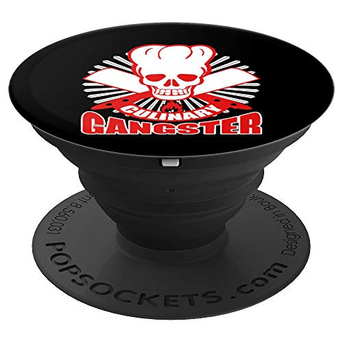 Culinary Gangster Chef Cooking Kitchen Food Master Gift PopSockets Grip and Stand for Phones and Tablets