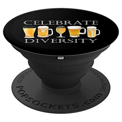 Celebrate Diversity Beer PopSockets Grip and Stand for Phones and Tablets