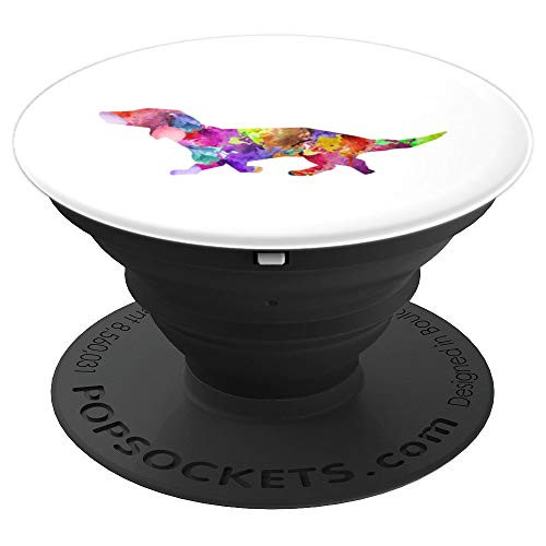 Dachshund Artist Art Teacher Paint Splash Gift PopSockets Grip and Stand for Phones and Tablets