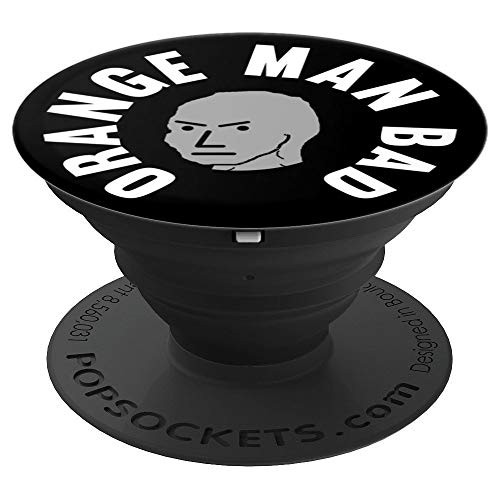 Orange Man Bad NPC Meme PopSockets Grip and Stand for Phones and Tablets