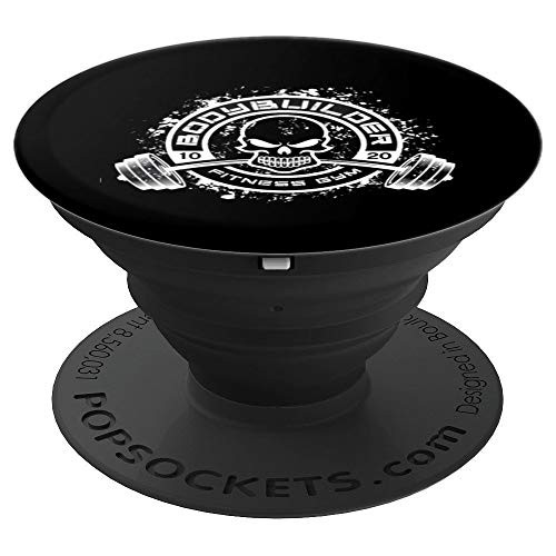 Fitness Workout Bodybuilding Gym Skull Fitness Sports Gift PopSockets Grip and Stand for Phones and Tablets