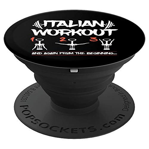 Italian Workout   Funny Italian Gifts for Men and Women PopSockets Grip and Stand for Phones and Tablets