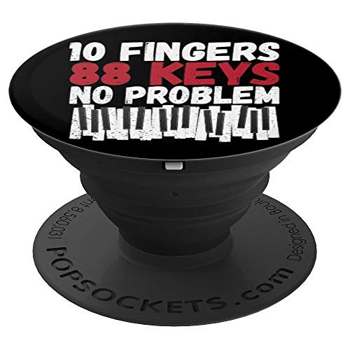 Pianist Piano Player Gifts For Men 10 fingers 88 keys Funny PopSockets Grip and Stand for Phones and Tablets