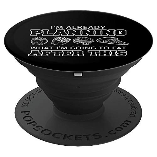 Funny Planning To Eat After This Best Workout Exercise Gift PopSockets Grip and Stand for Phones and Tablets