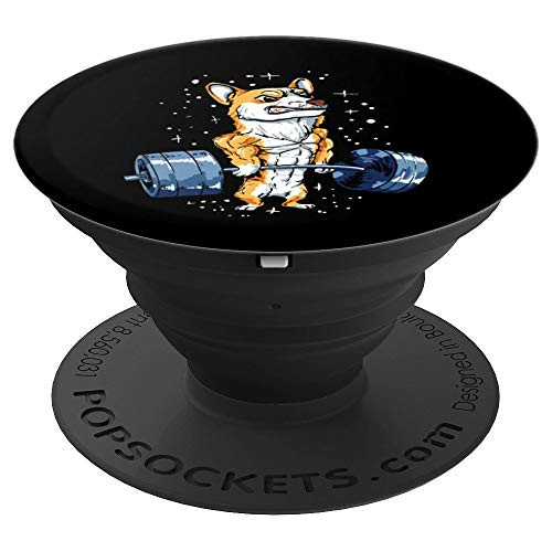Weightlifter Gift For A Weightlifting Corgi Owner PopSockets Grip and Stand for Phones and Tablets Weightlifter Gift For A Weightlifting Corgi Owner PopSockets Grip and Stand for Phones and Tablets