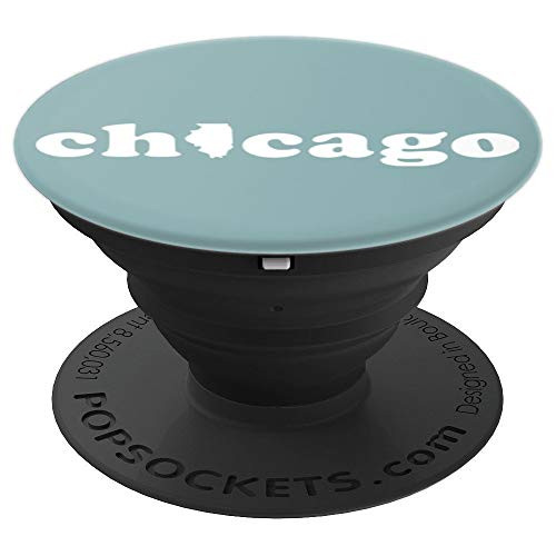 Chicago Illinois Local In The Windy City PopSockets Grip and Stand for Phones and Tablets