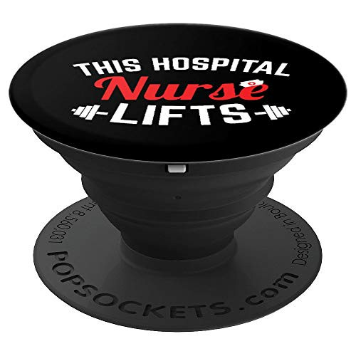 Nurse Workout Hospital Nursing Gifts Weightlifting PopSockets Grip and Stand for Phones and Tablets Nurse Workout Hospital Nursing Gifts Weightlifting PopSockets Grip and Stand for Phones and Tablets