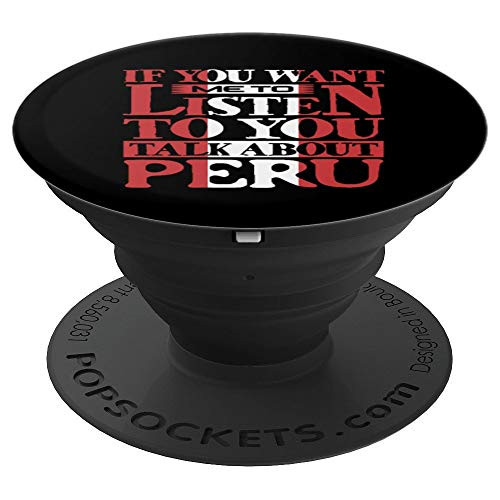 Peruvian Flag Coloured Funny Peru PopSockets Grip and Stand for Phones and Tablets