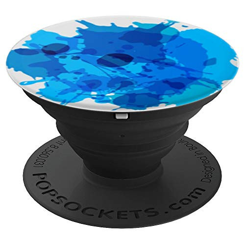 Blue Splatter Paint Abstract Colorful Fun PopSockets Grip and Stand for Phones and Tablets Blue Splatter Paint Abstract Colorful Fun PopSockets Grip and Stand for Phones and Tablets