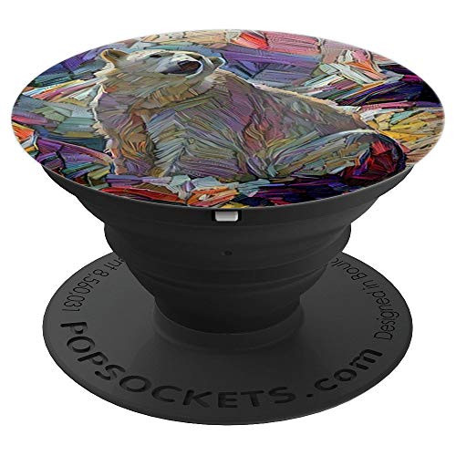 Artistic Polar Bear Grip On Colorful Paint Design PopSockets Grip and Stand for Phones and Tablets Artistic Polar Bear Grip On Colorful Paint Design PopSockets Grip and Stand for Phones and Tablets