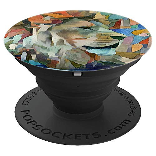 Paint Lion Grip Watercolor On Colorful Artistic Design PopSockets Grip and Stand for Phones and Tablets