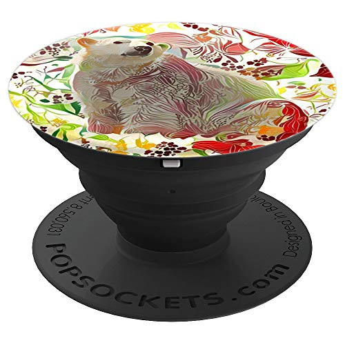 Polar Bear Grip Artistic Colorful Paint Floral Design PopSockets Grip and Stand for Phones and Tablets Polar Bear Grip Artistic Colorful Paint Floral Design PopSockets Grip and Stand for Phones and Tablets
