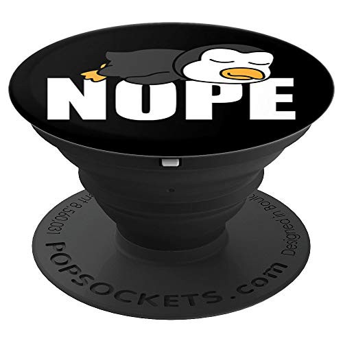 Funny Lazy Penguin Lover Gift Nope Not Today   Antarctica PopSockets Grip and Stand for Phones and Tablets Funny Lazy Penguin Lover Gift Nope Not Today   Antarctica PopSockets Grip and Stand for Phones and Tablets