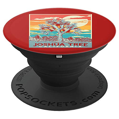 Joshua Tree National Park Vintage Artistic Graphic Design PopSockets Grip and Stand for Phones and Tablets