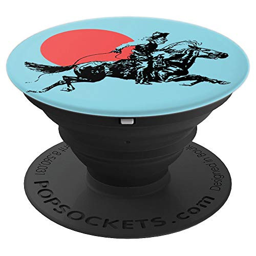 Minimalist Roping Cowboy Vintage Retro Western PopSockets Grip and Stand for Phones and Tablets Minimalist Roping Cowboy Vintage Retro Western PopSockets Grip and Stand for Phones and Tablets