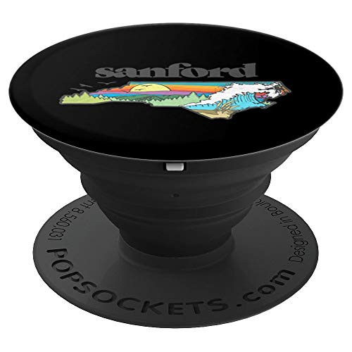 Sanford North Carolina Outdoors Retro Nature PopSockets Grip and Stand for Phones and Tablets