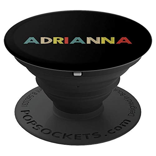 Adrianna Name Gift Retro Themed Personalized PopSockets Grip and Stand for Phones and Tablets
