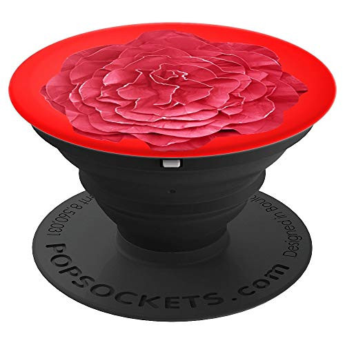 Red Paper Flower  Red Background  Paper Flower  Bouquet PopSockets Grip and Stand for Phones and Tablets