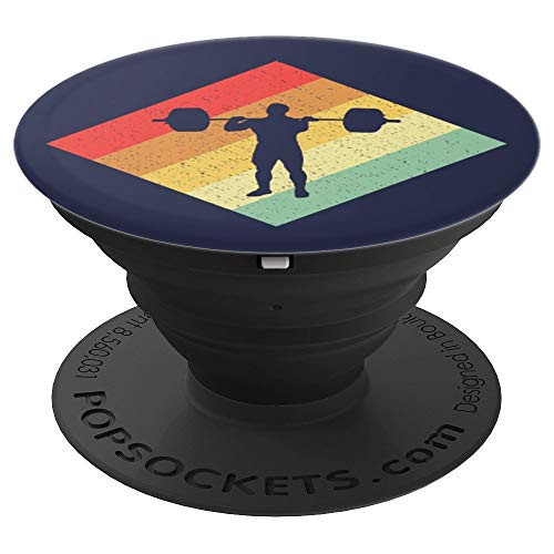 Retro Vintage 80s Weightlifting Gift For Weightlifters PopSockets Grip and Stand for Phones and Tablets Retro Vintage 80s Weightlifting Gift For Weightlifters PopSockets Grip and Stand for Phones and Tablets