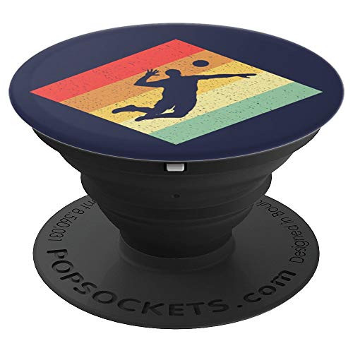 Retro Vintage 80s Volleyball Gift For Volleyball Players PopSockets Grip and Stand for Phones and Tablets Retro Vintage 80s Volleyball Gift For Volleyball Players PopSockets Grip and Stand for Phones and Tablets