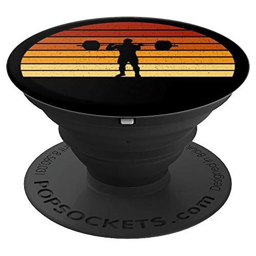 Vintage Sunset Weightlifting Gift For Weightlifters PopSockets Grip and Stand for Phones and Tablets Vintage Sunset Weightlifting Gift For Weightlifters PopSockets Grip and Stand for Phones and Tablets