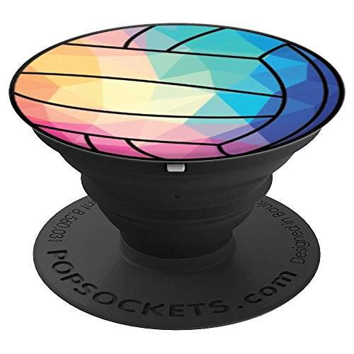 Low Poly Water Polo Geometric Water Polo Player Coach Fan PopSockets Grip and Stand for Phones and Tablets