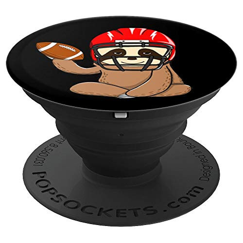 Football Sloth Gift Sports Fan Player Red Helmet Gifts PopSockets Grip and Stand for Phones and Tablets Football Sloth Gift Sports Fan Player Red Helmet Gifts PopSockets Grip and Stand for Phones and Tablets