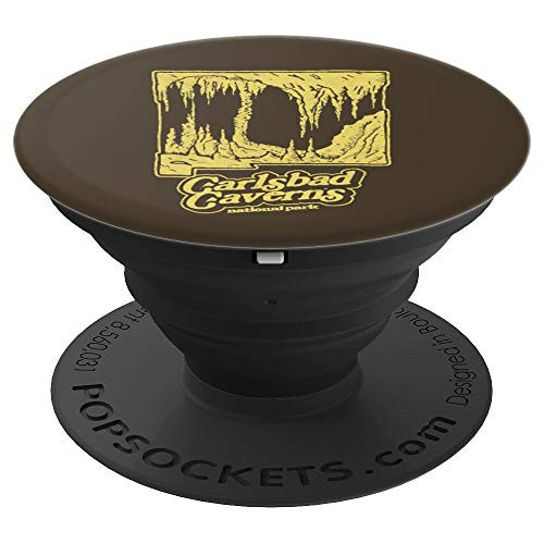 Carlsbad Caverns National Park New Mexico Cave Retro PopSockets Grip and Stand for Phones and Tablets