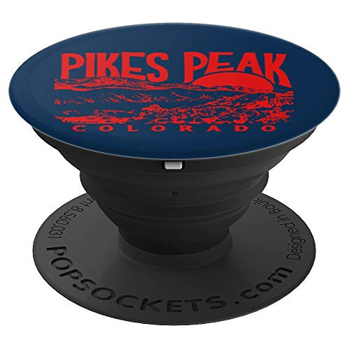 Vintage Pikes Peak Colorado Retro Style Mountains Hiking PopSockets Grip and Stand for Phones and Tablets