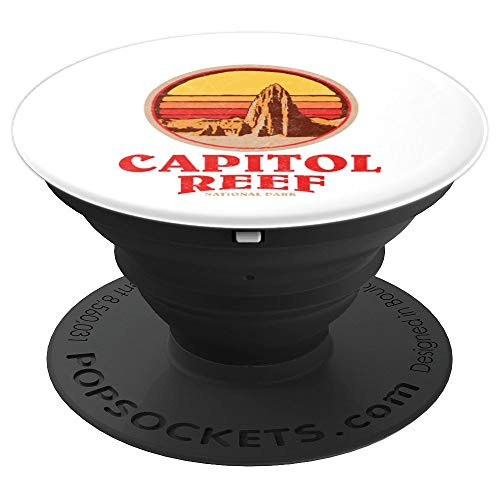 Capitol Reef National Park   Vintage Utah Retro Graphic PopSockets Grip and Stand for Phones and Tablets