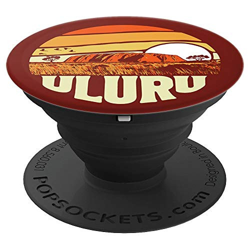 Ayers Rock Uluru Australia Outdoor Badge Souvenir Graphics PopSockets Grip and Stand for Phones and Tablets