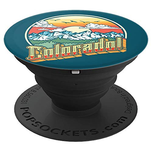 Vintage Colorado Retro Vibe Eighties Mountains Graphic PopSockets Grip and Stand for Phones and Tablets Vintage Colorado Retro Vibe Eighties Mountains Graphic PopSockets Grip and Stand for Phones and Tablets