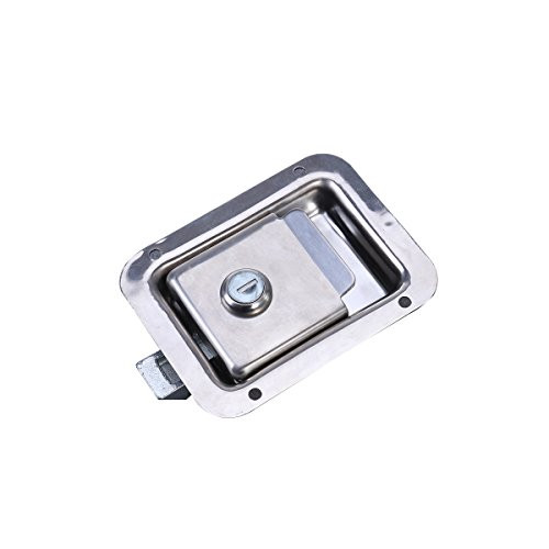 WINOMO Travel Trailer Lock Stainless Steel Rv Door Latch Heavy Duty Flush Mount Handle Latch for Toolbox
