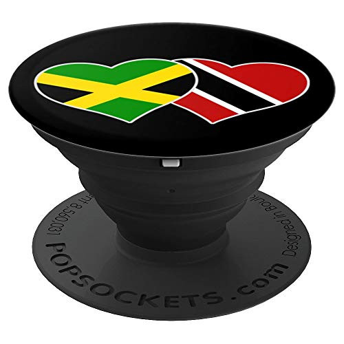 Trinidadian Jamaican Heart Love Jamaica Trinidad Flag PopSockets Grip and Stand for Phones and Tablets Trinidadian Jamaican Heart Love Jamaica Trinidad Flag PopSockets Grip and Stand for Phones and Tablets