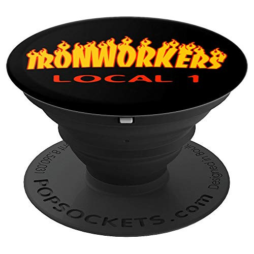 Union Ironworkers Local 1 Chicago Flames PopSockets Grip and Stand for Phones and Tablets