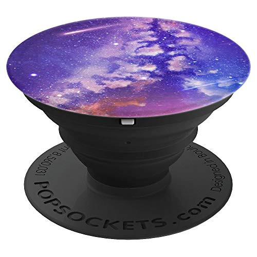 Purple Blue Galaxy Space Nebula PopSockets Grip and Stand for Phones and Tablets
