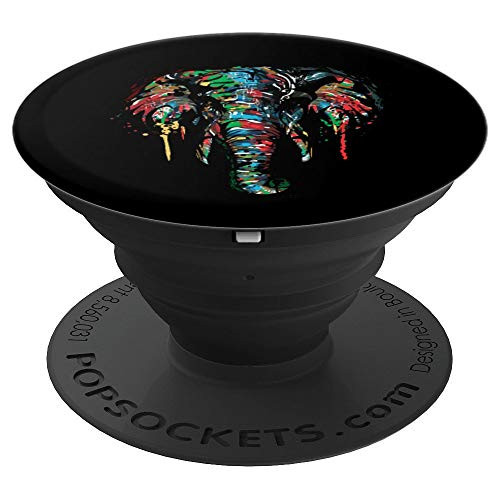 Elephant Gift Paint Art Design For People Who Love Elephants PopSockets Grip and Stand for Phones and Tablets Elephant Gift Paint Art Design For People Who Love Elephants PopSockets Grip and Stand for Phones and Tablets
