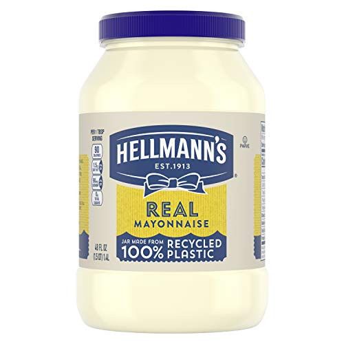Hellmann s Real Mayonnaise For a Creamy Condiment Real Mayo Gluten Free  Made With 100 Cage Free Eggs 48 oz
