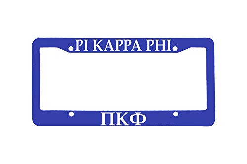Officially Licensed Pi Kappa Phi License Plate Frame   Blue