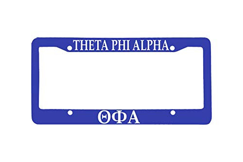Officially Licensed Theta Phi Alpha License Plate Frame   Blue