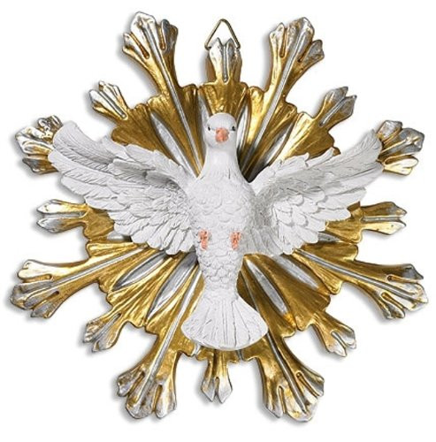 Confirmation Keepsake Gift Holy Spirit of God 7 Inch Wall Plaque Trinity Dove Statue