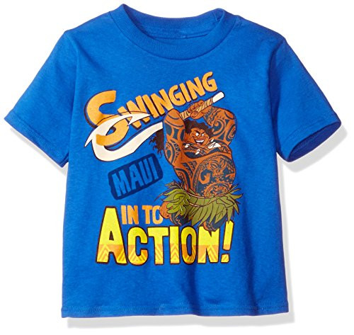 Disney Little Boys Toddler Moana Short Sleeved T Shirt Royal 5T Disney Little Boys Toddler Moana Short Sleeved T Shirt Royal 5T