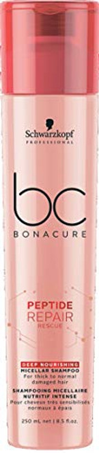 BC BONACURE Peptide Repair Rescue Deep Nourishing Micellar Shampoo  8 5 Ounce BC BONACURE Peptide Repair Rescue Deep Nourishing Micellar Shampoo  8 5 Ounce