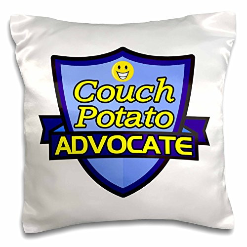 3D Rose Couch Potato Advocate Support Design  Pillow Case 16  x 16