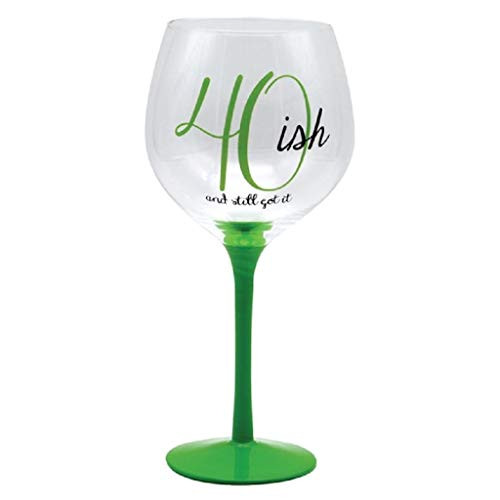 DEI 40 ish Wine glass  18oz  Mulitcolor