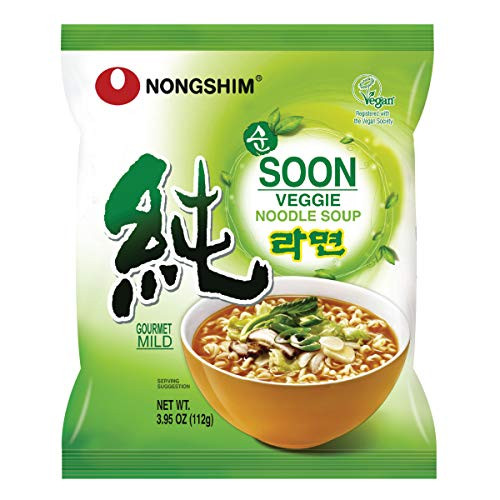 Nongshim Soon Noodle Soup  Veggie  3 95 Ounce  Pack of 10