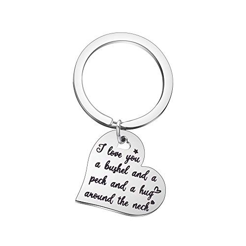 Detailed I Love You a Bushel and a Peck and a Hug Around The Neck Keychain Gift for Her Keyring Detailed I Love You a Bushel and a Peck and a Hug Around The Neck Keychain Gift for Her Keyring