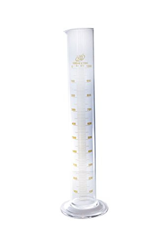 SEOH Graduated Cylinder Borosilicate Glass Round Base   Capacity  ml  1000