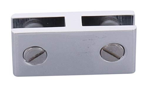 CRL Chrome Anodized Aluminum Two Way 180 Deg Glass Connector E180A CRL Chrome Anodized Aluminum Two Way 180 Deg Glass Connector E180A