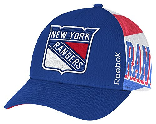 Reebok New York Rangers NHL Official Playoff Structured Adjustable Hat Reebok New York Rangers NHL Official Playoff Structured Adjustable Hat